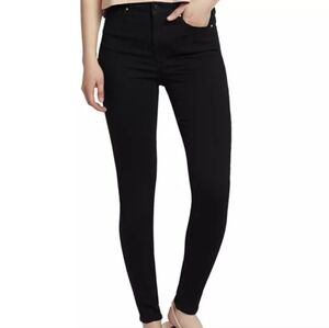 ELLA MOSS Women's Black High Rise Skinny Ankle Jeans